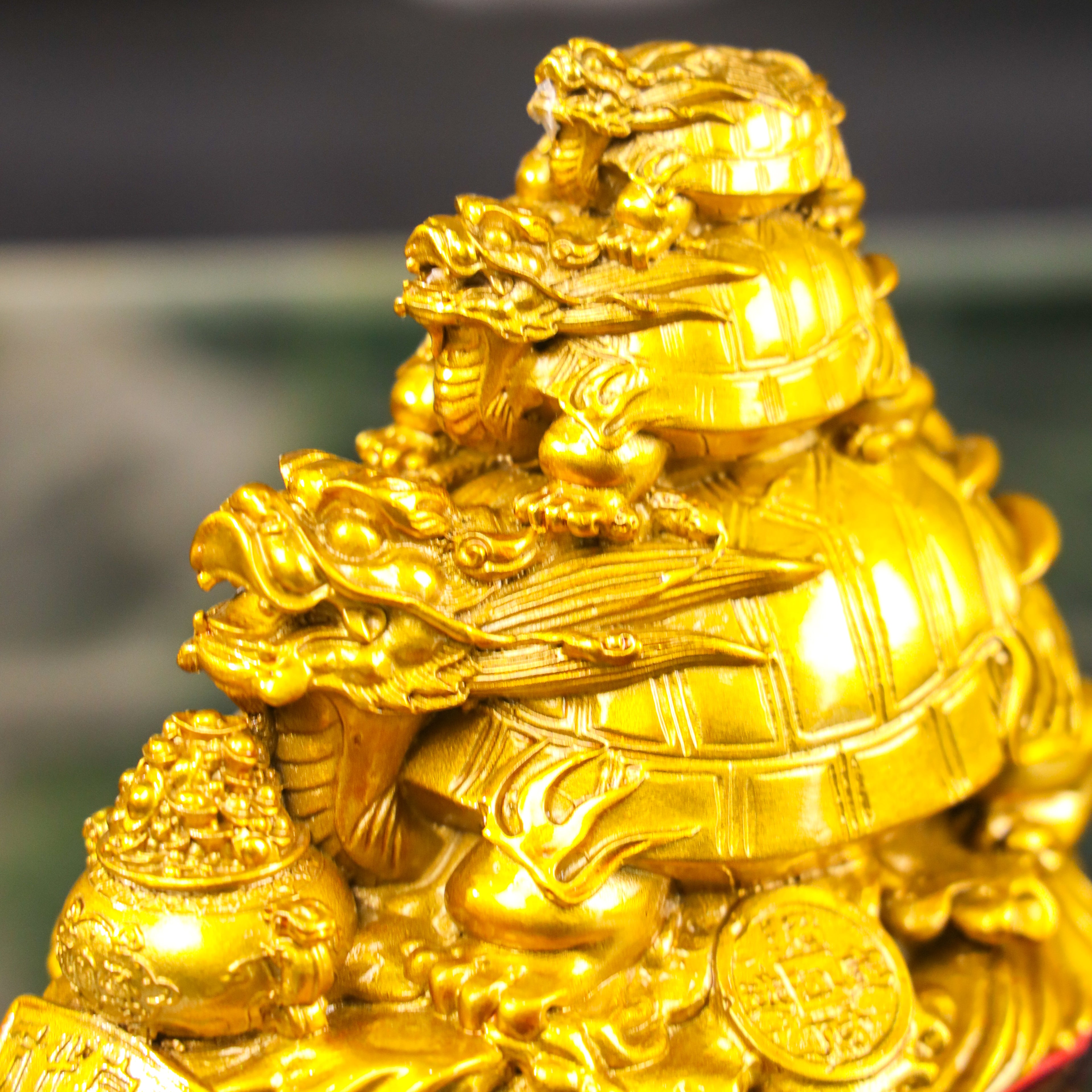 Three Generations of Success Dragon Turtle 15cm