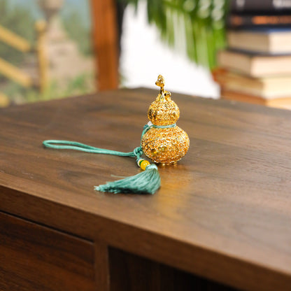 Lifelong Strength Brass Wu Lou Charm 8cm