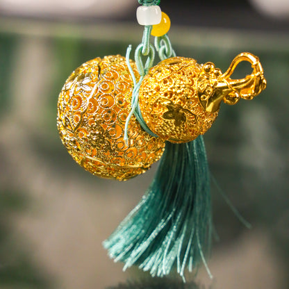 Lifelong Strength Brass Wu Lou Charm 8cm