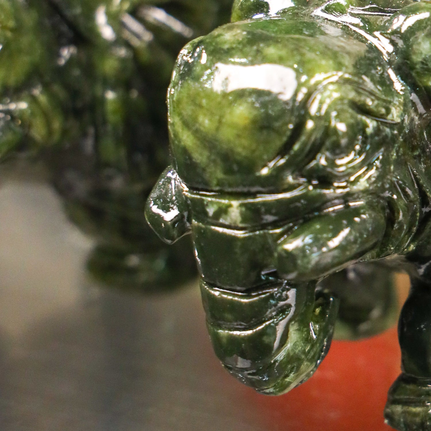 Gentle and Powerful Jade Elephant Pair 11cm