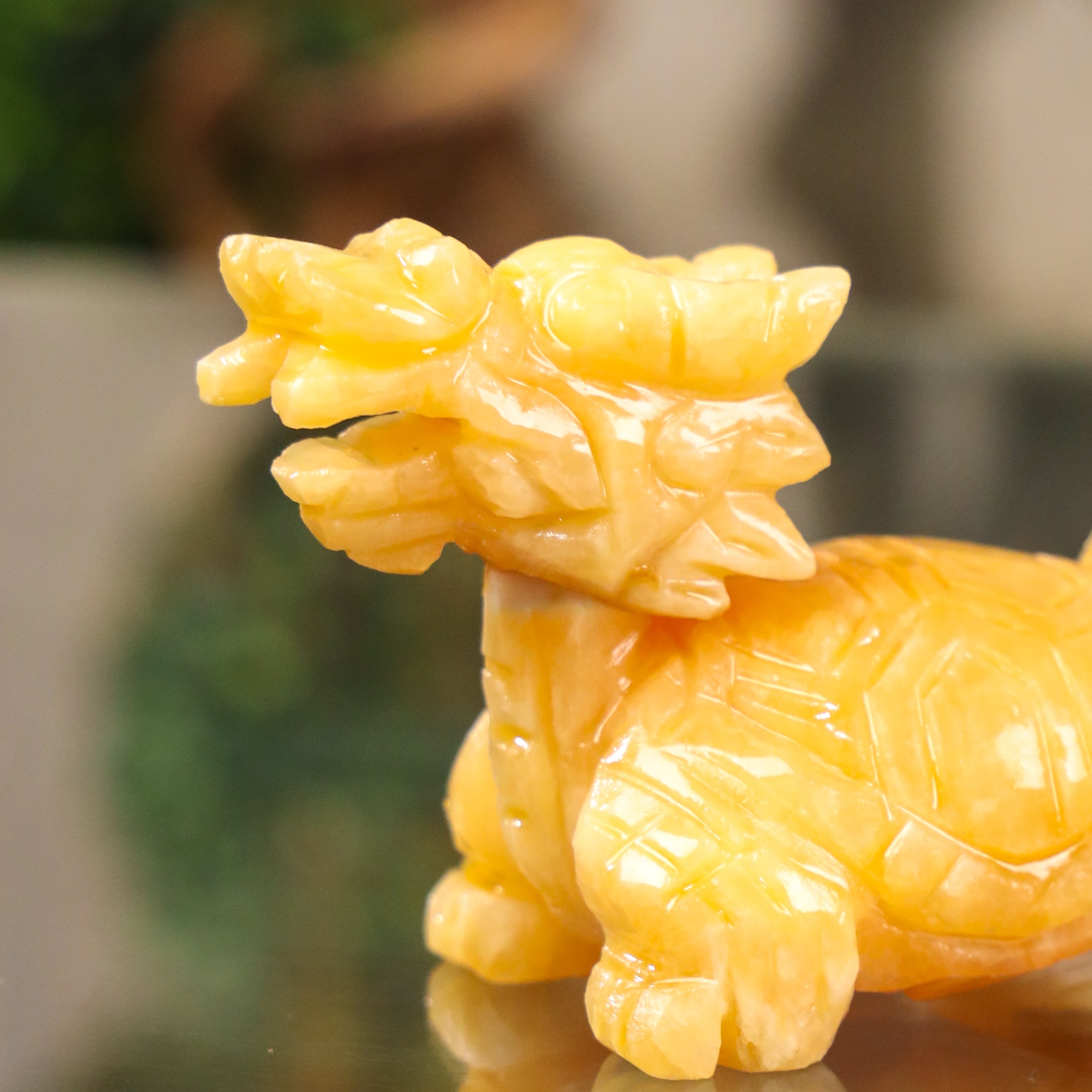 Little Topaz Guardian of Success Dragon Turtle 11cm