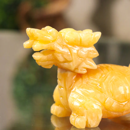 Little Topaz Guardian of Success Dragon Turtle 11cm