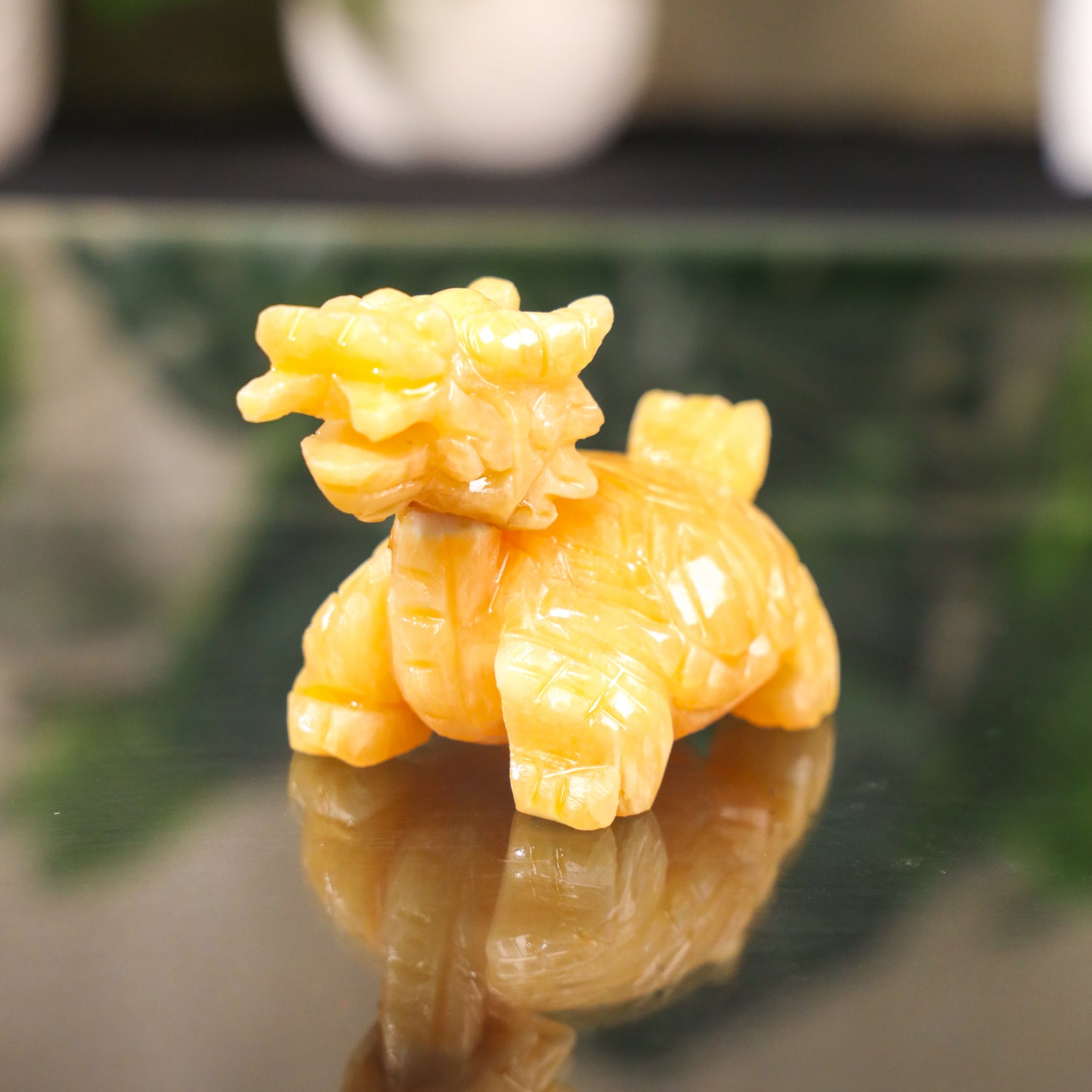Little Topaz Guardian of Success Dragon Turtle 11cm