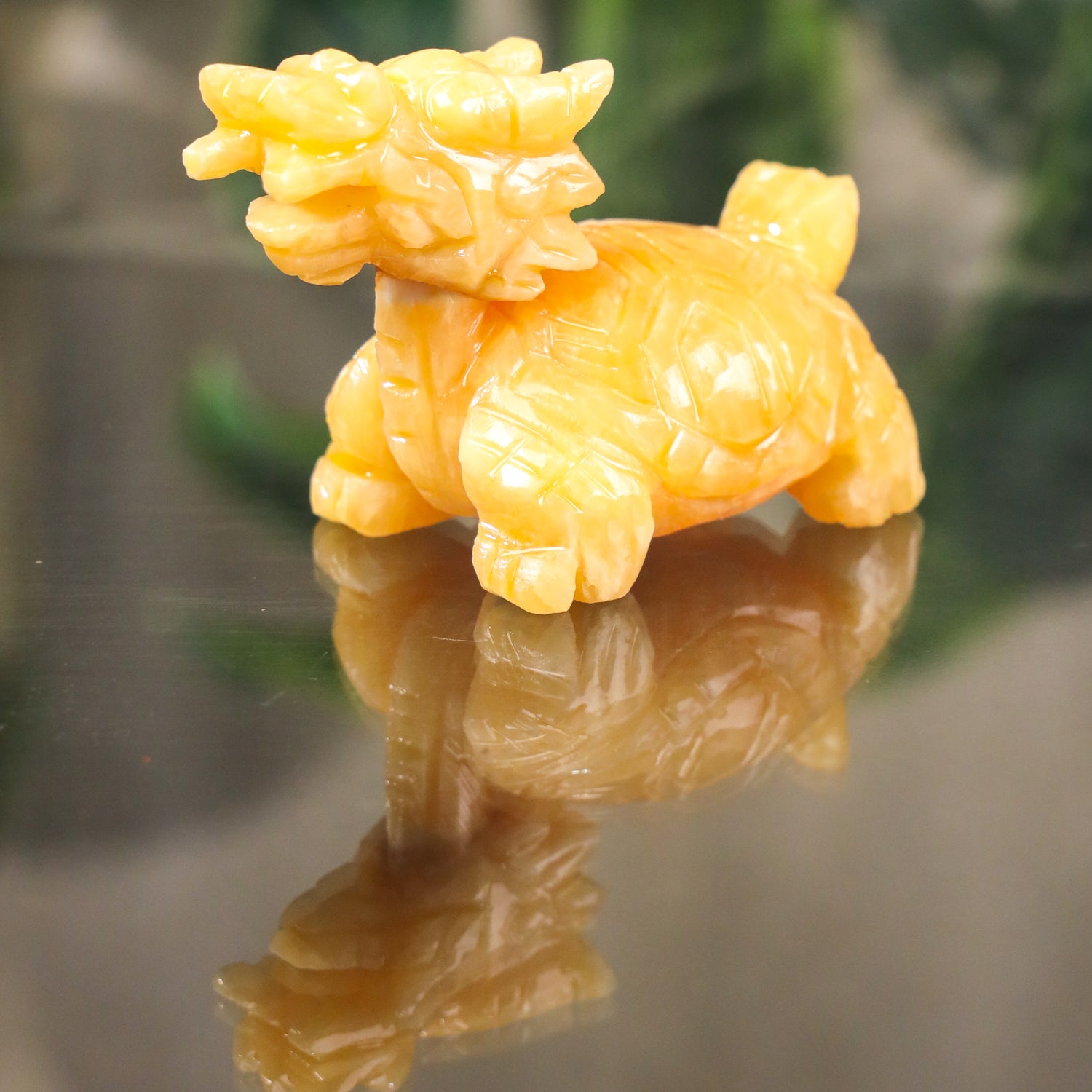 Little Topaz Guardian of Success Dragon Turtle 11cm