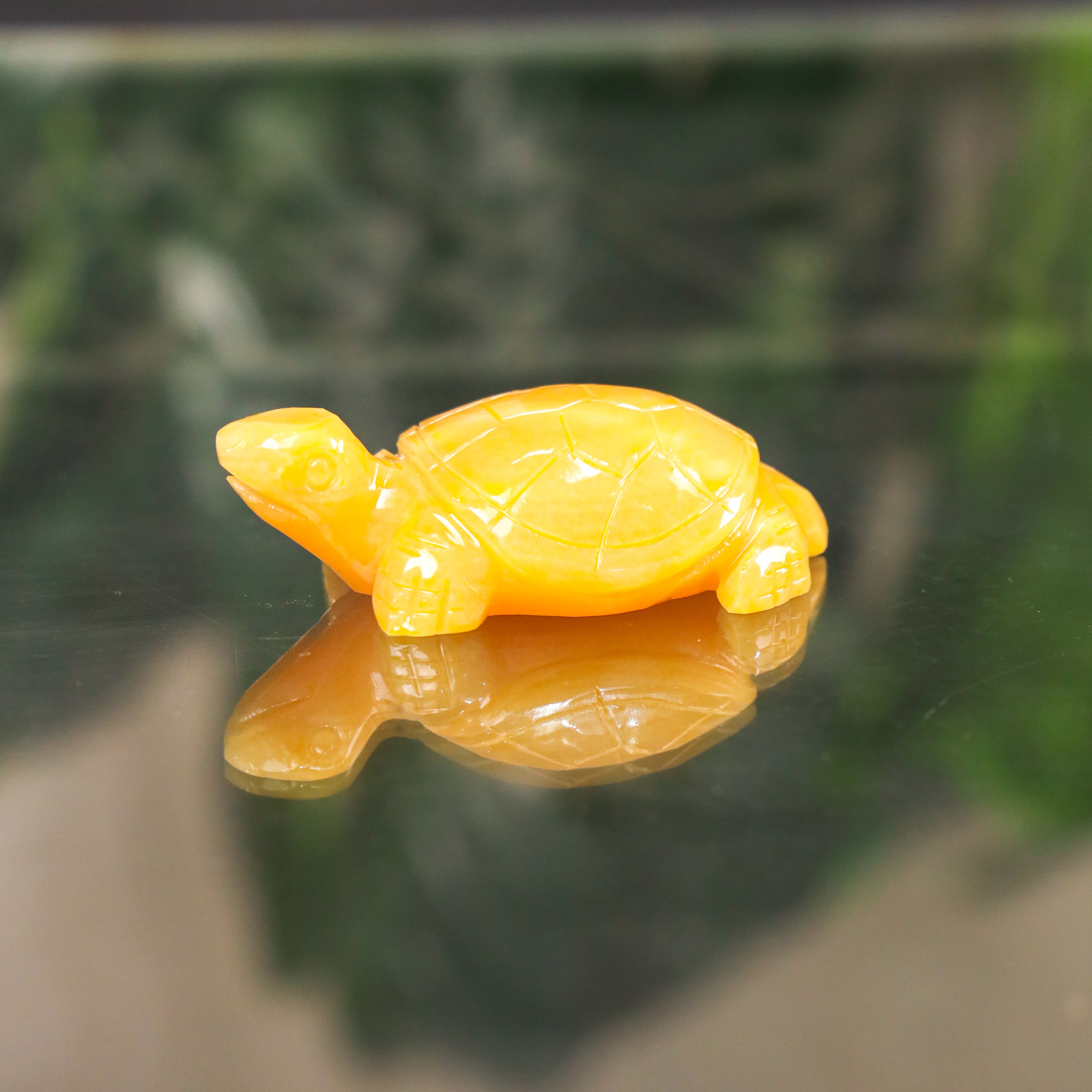 Mini Topaz Turtle of Stable Strength 12cm