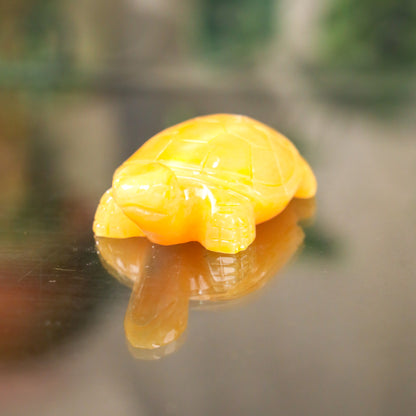 Mini Topaz Turtle of Stable Strength 12cm