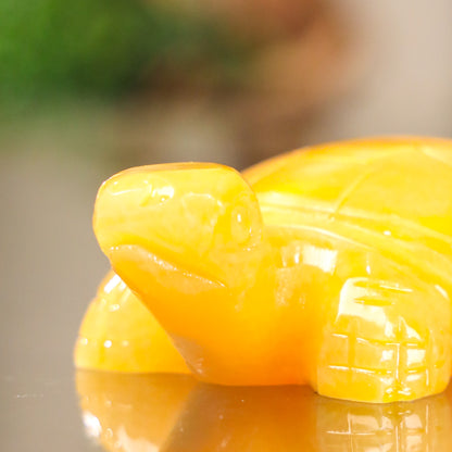 Mini Topaz Turtle of Stable Strength 12cm