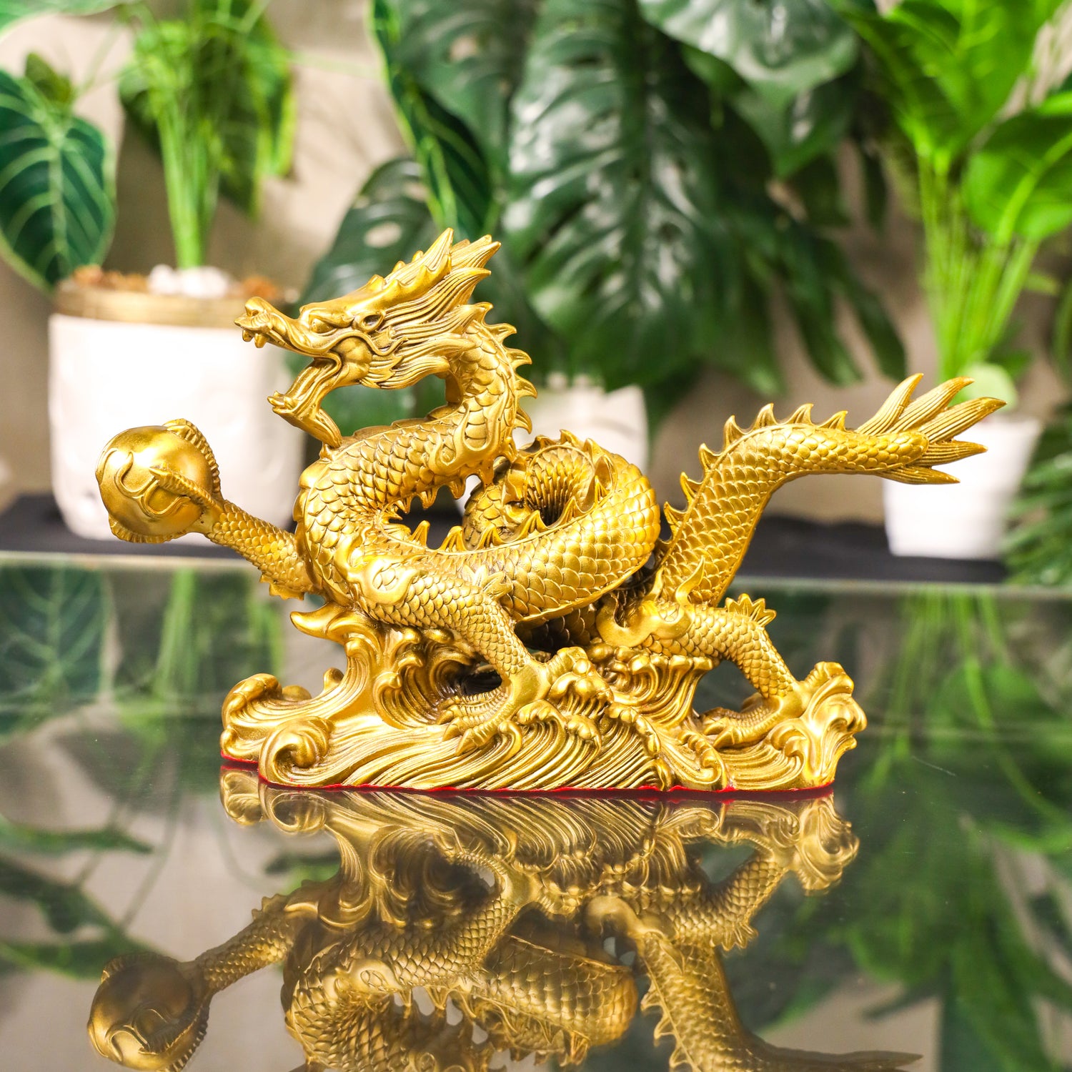 Ferocious Dragon of Triumph and Victory Brass 34cm