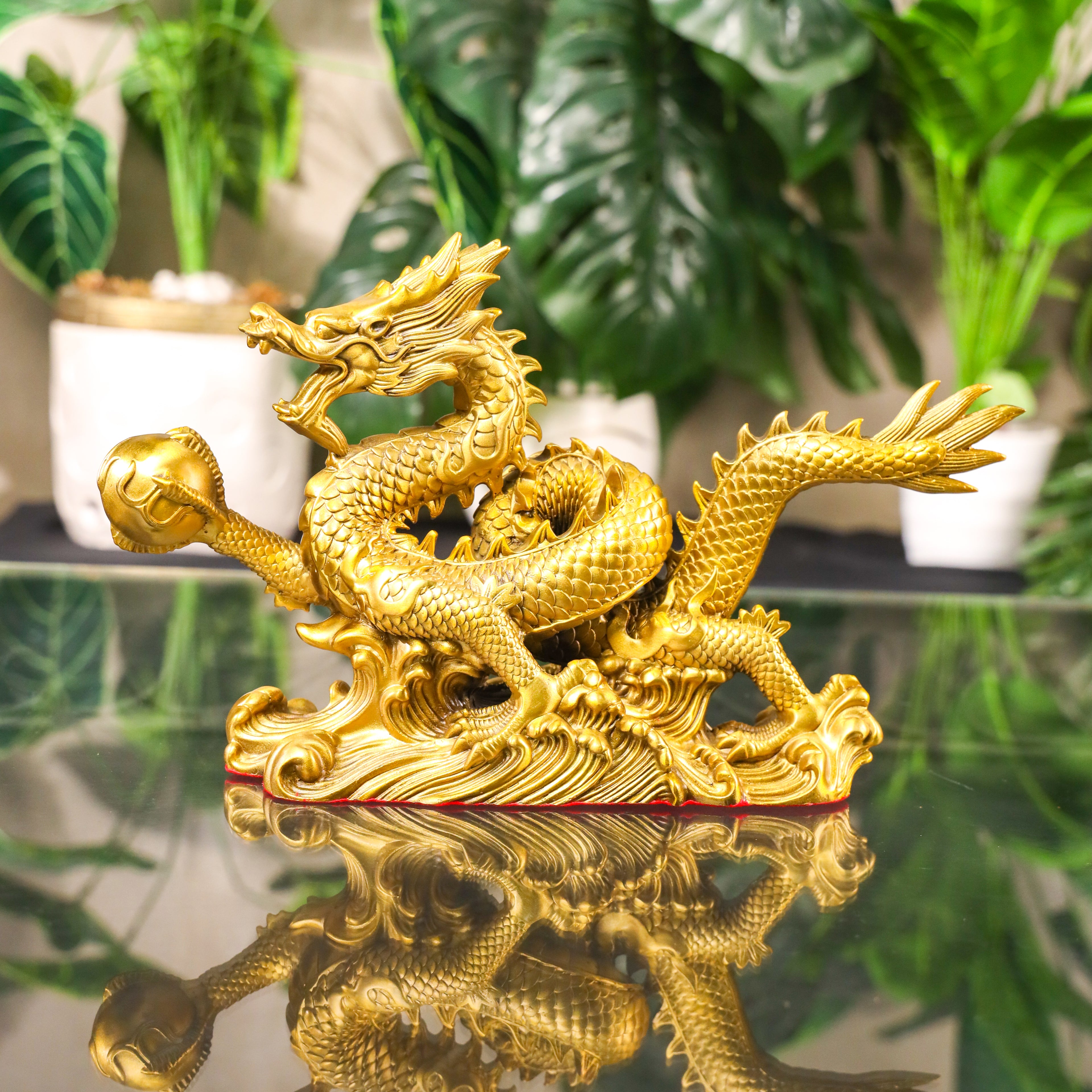 Ferocious Dragon of Triumph and Victory Brass 34cm