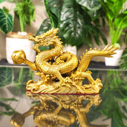 Ferocious Dragon of Triumph and Victory Brass 34cm