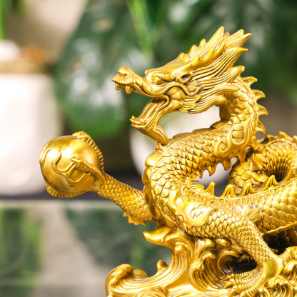 Ferocious Dragon of Triumph and Victory Brass 34cm