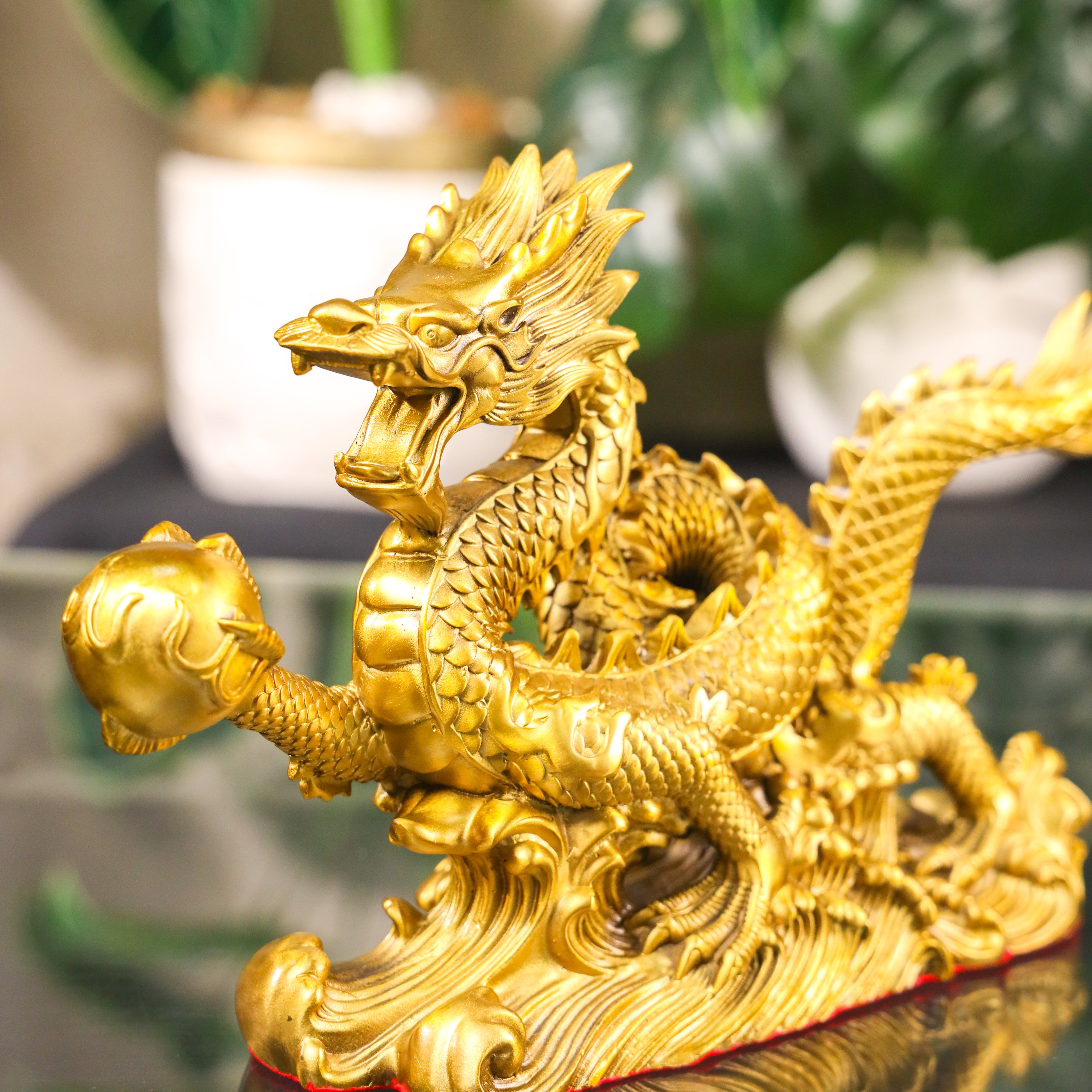 Ferocious Dragon of Triumph and Victory Brass 34cm