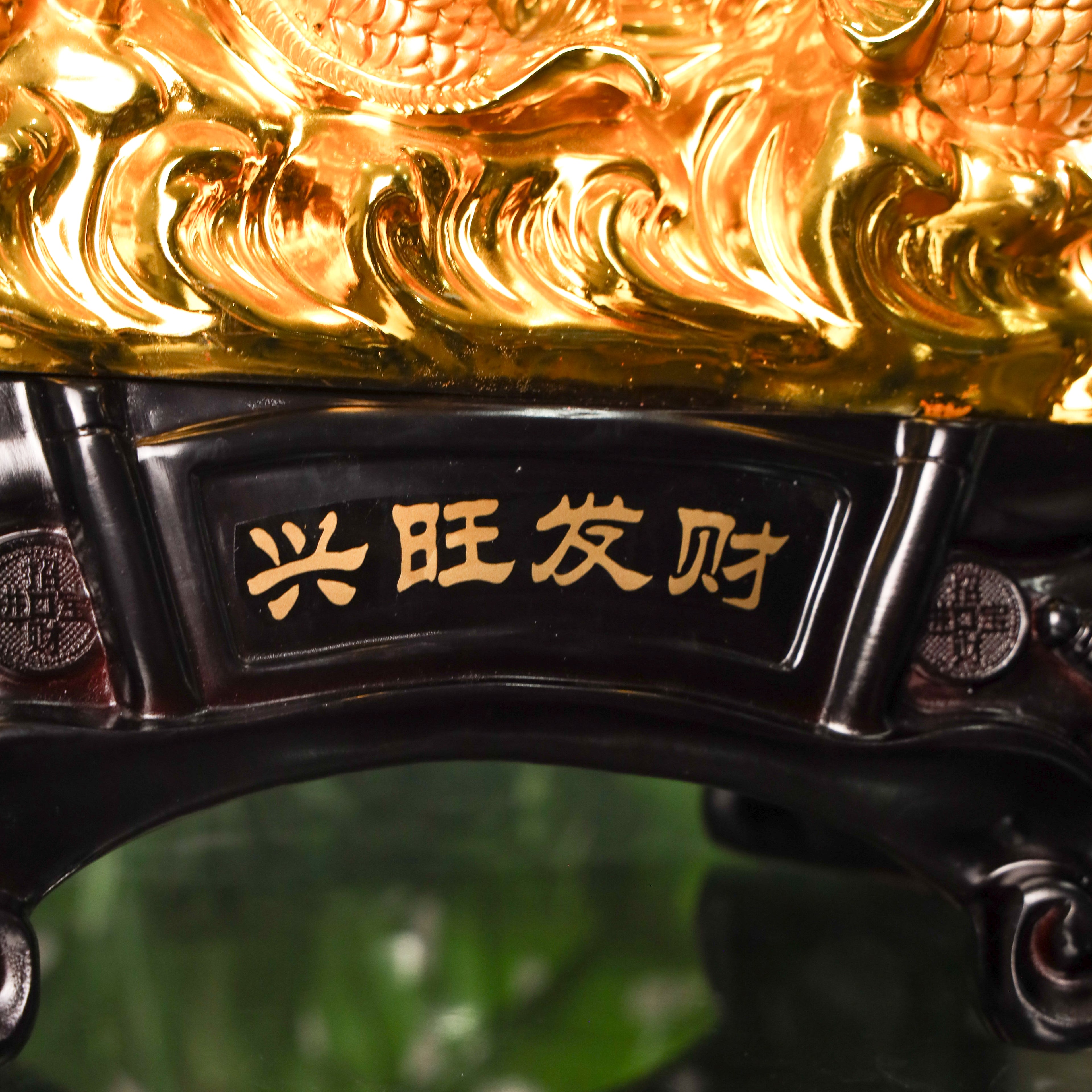 Eight Treasures Dragon with Arowanas 47cm