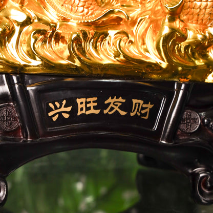 Eight Treasures Dragon with Arowanas 47cm