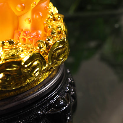 Amber Glow Money Frog of Wealth 25cm