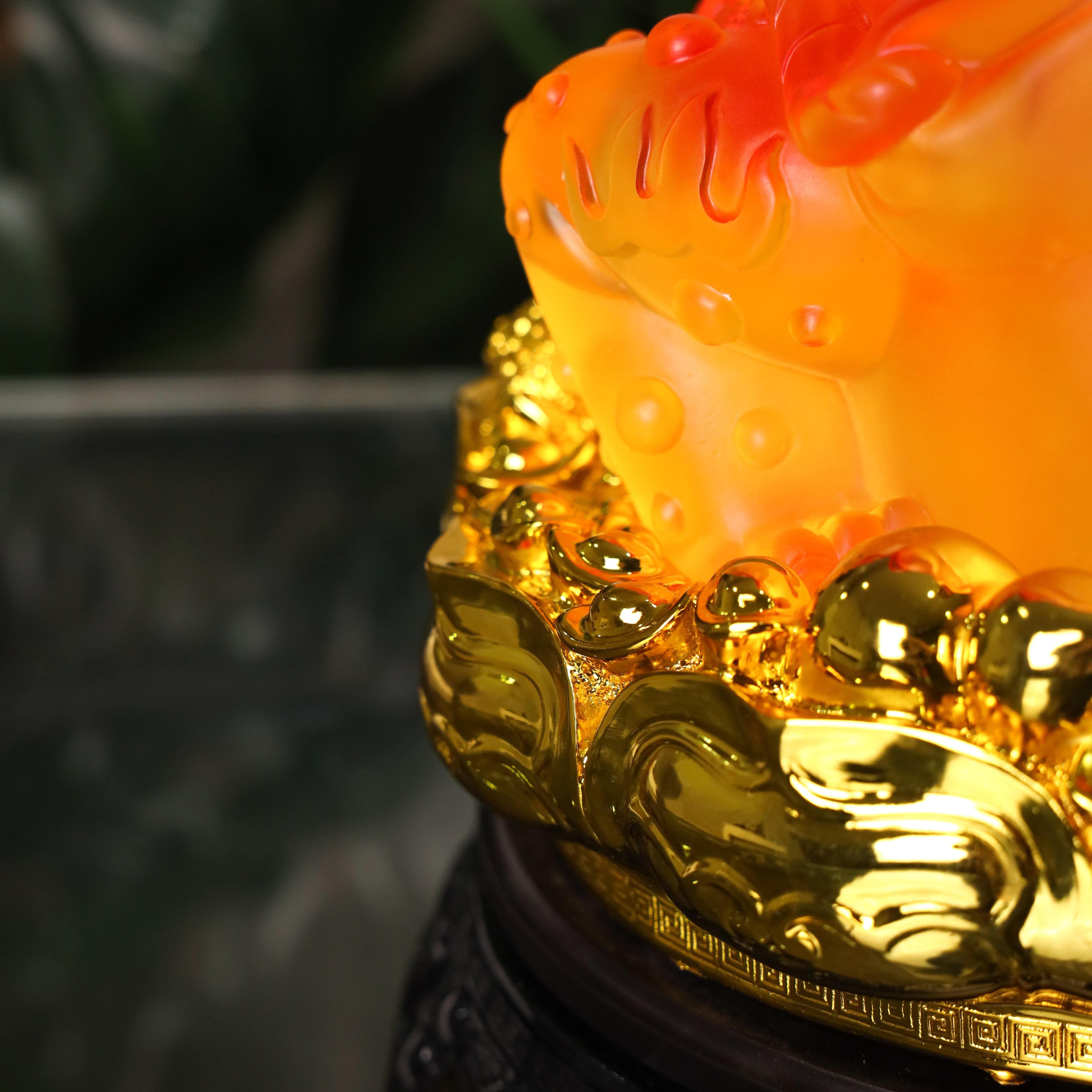 Amber Glow Money Frog of Wealth 25cm