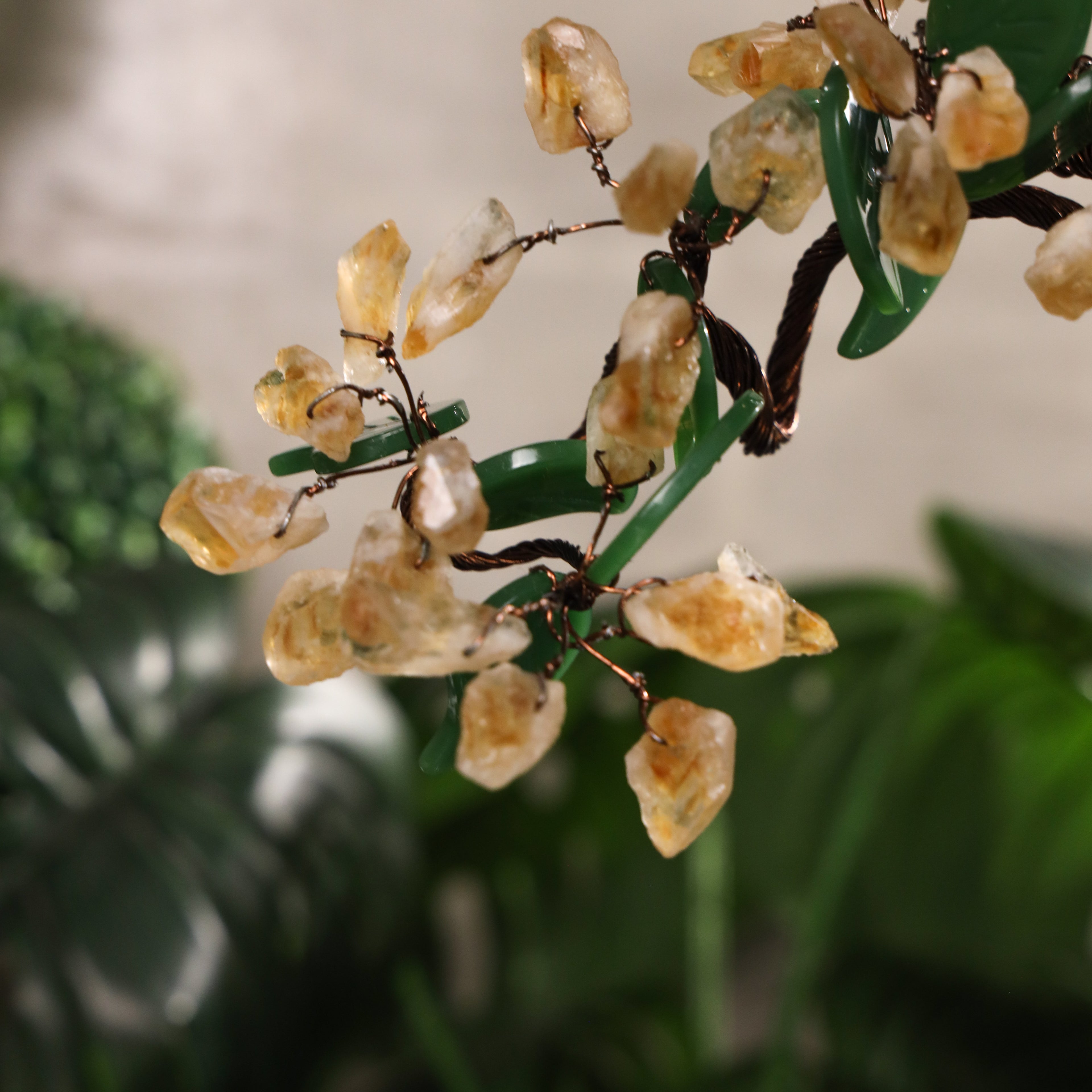 Imperial Citrine Rocks Vase of Rich Blessings 40cm