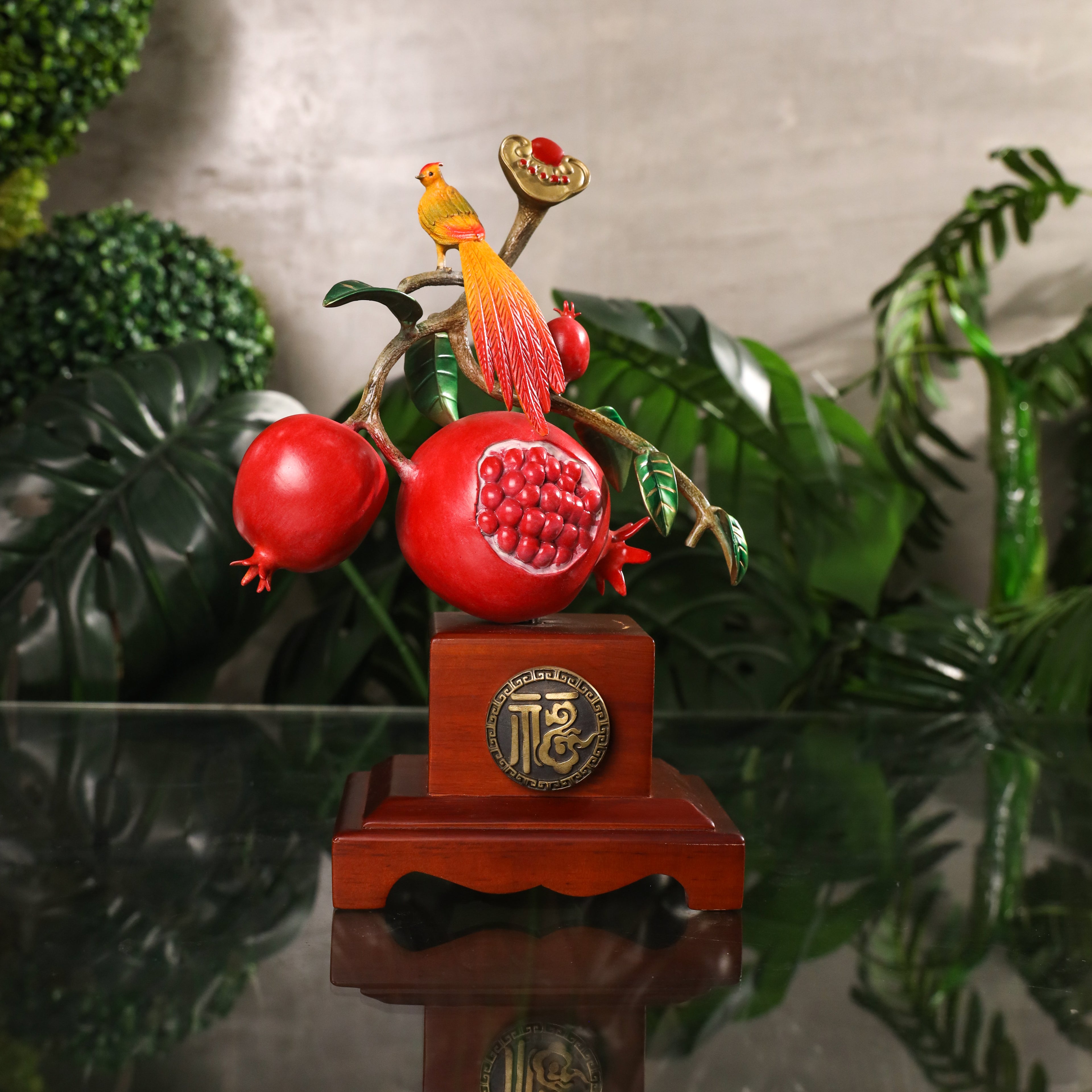 Fruits of Eternal Fortune - Red Pomegranate 28cm