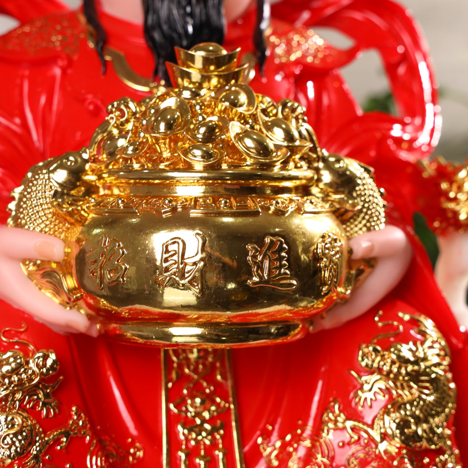 Red God of Wealth of Great Fortune 48cm