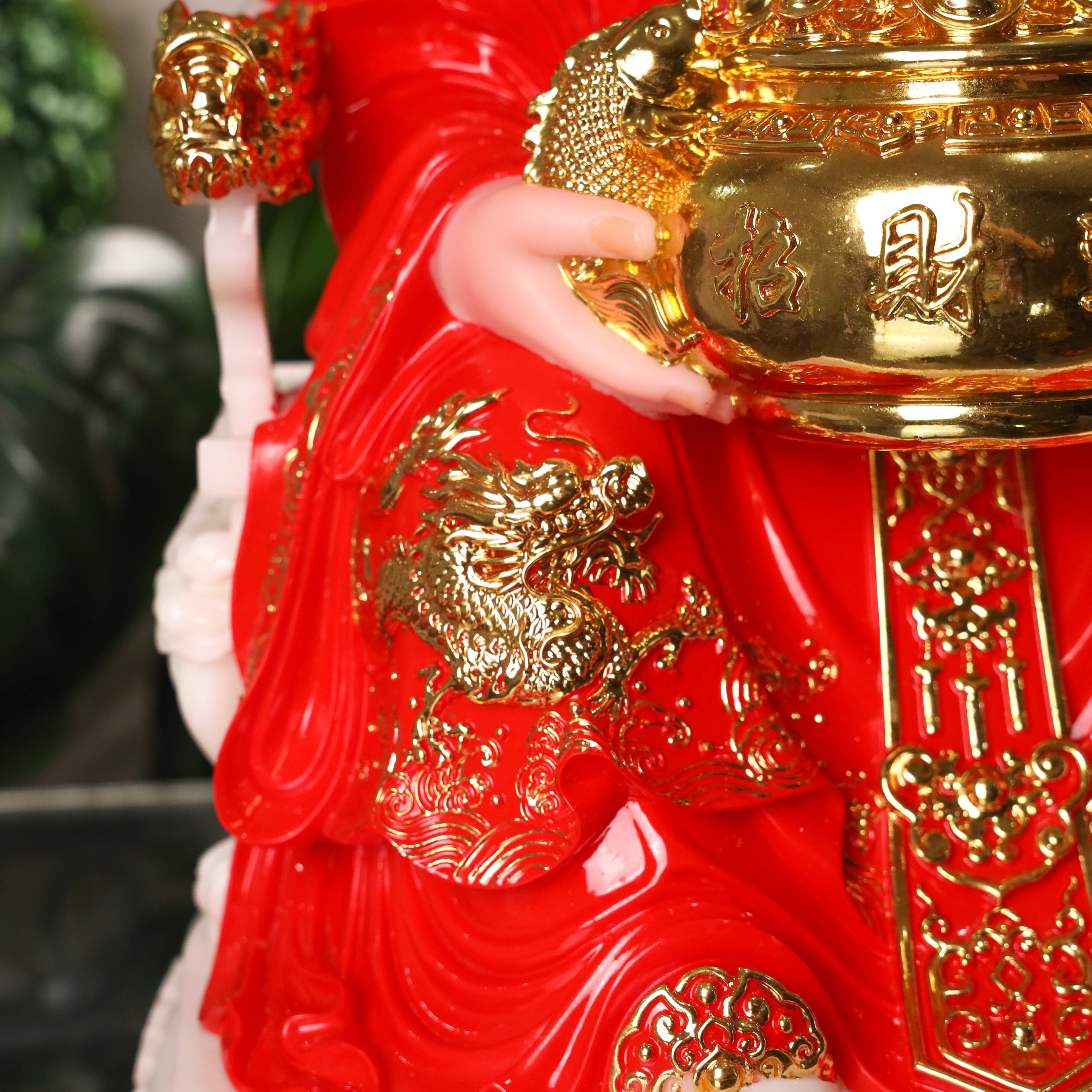 Red God of Wealth of Great Fortune 48cm