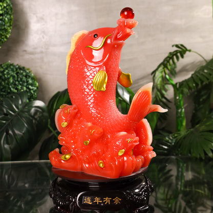 Red Rising Dragon Fish of Prosperity 42cm