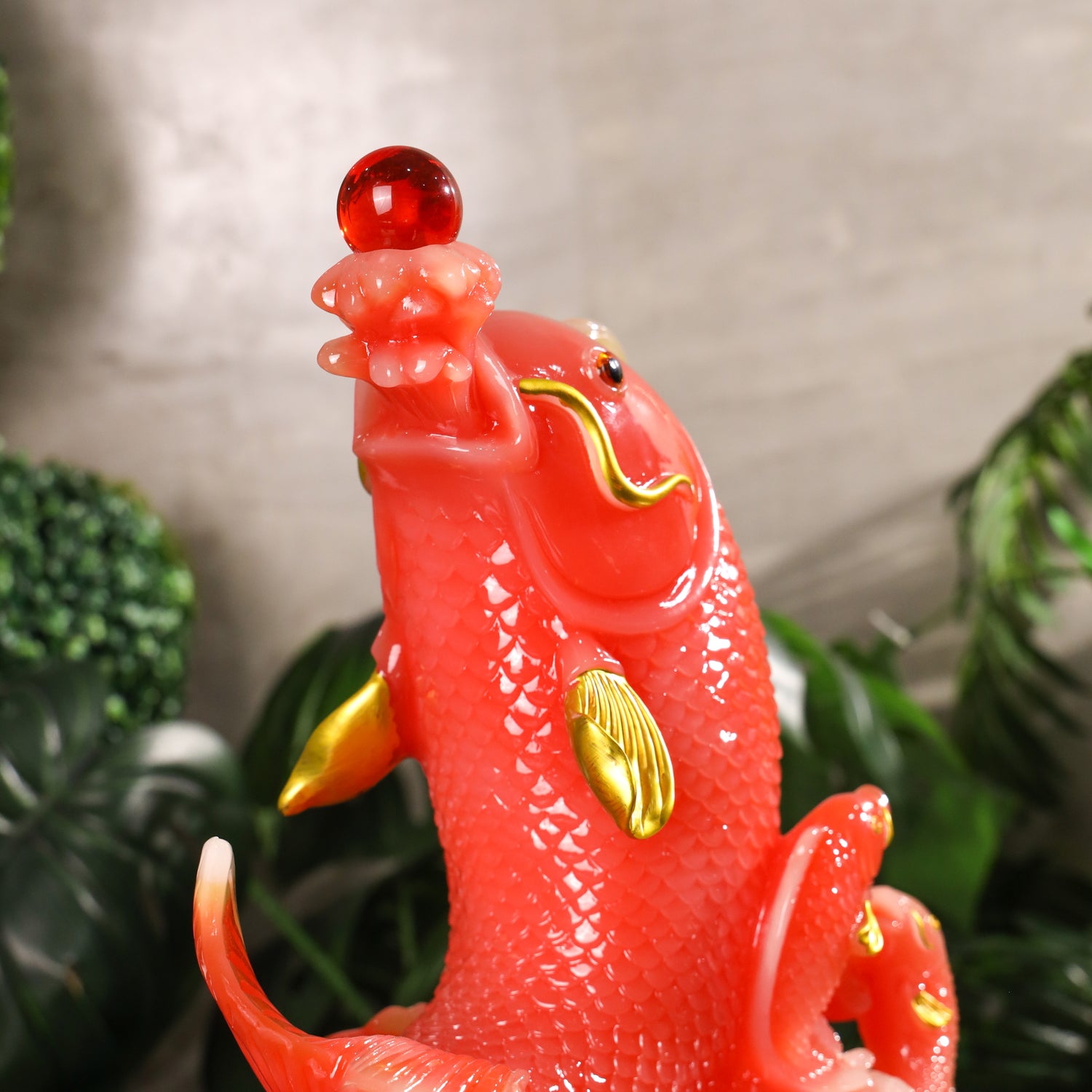 Red Rising Dragon Fish of Prosperity 42cm