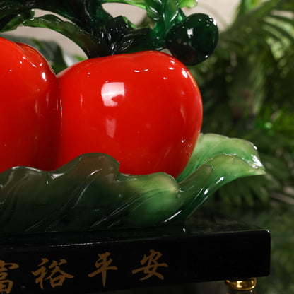 Lucky Pair of Apples for Good Relations 39cm