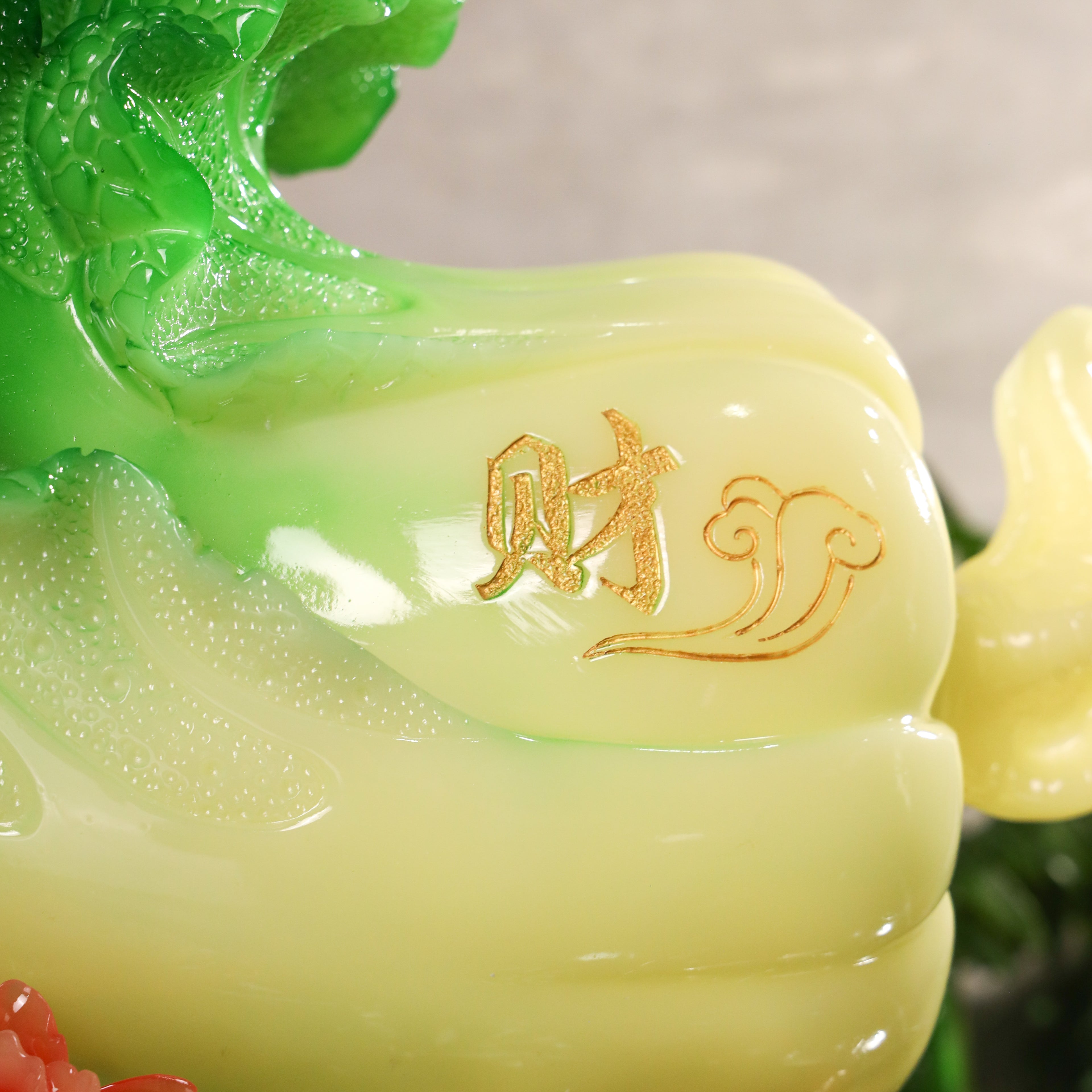 Health and Wealth Cabbage with Wu Lous 46cm