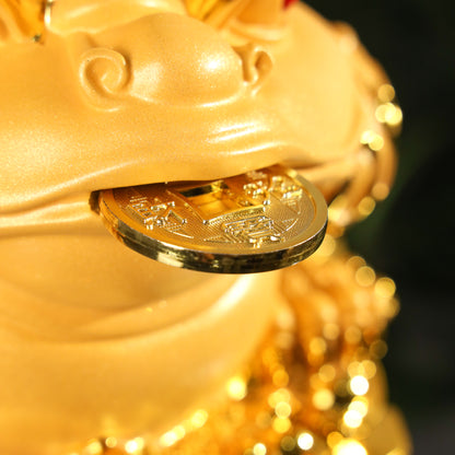 Golden Blessings Good Luck Money Frog 15cm