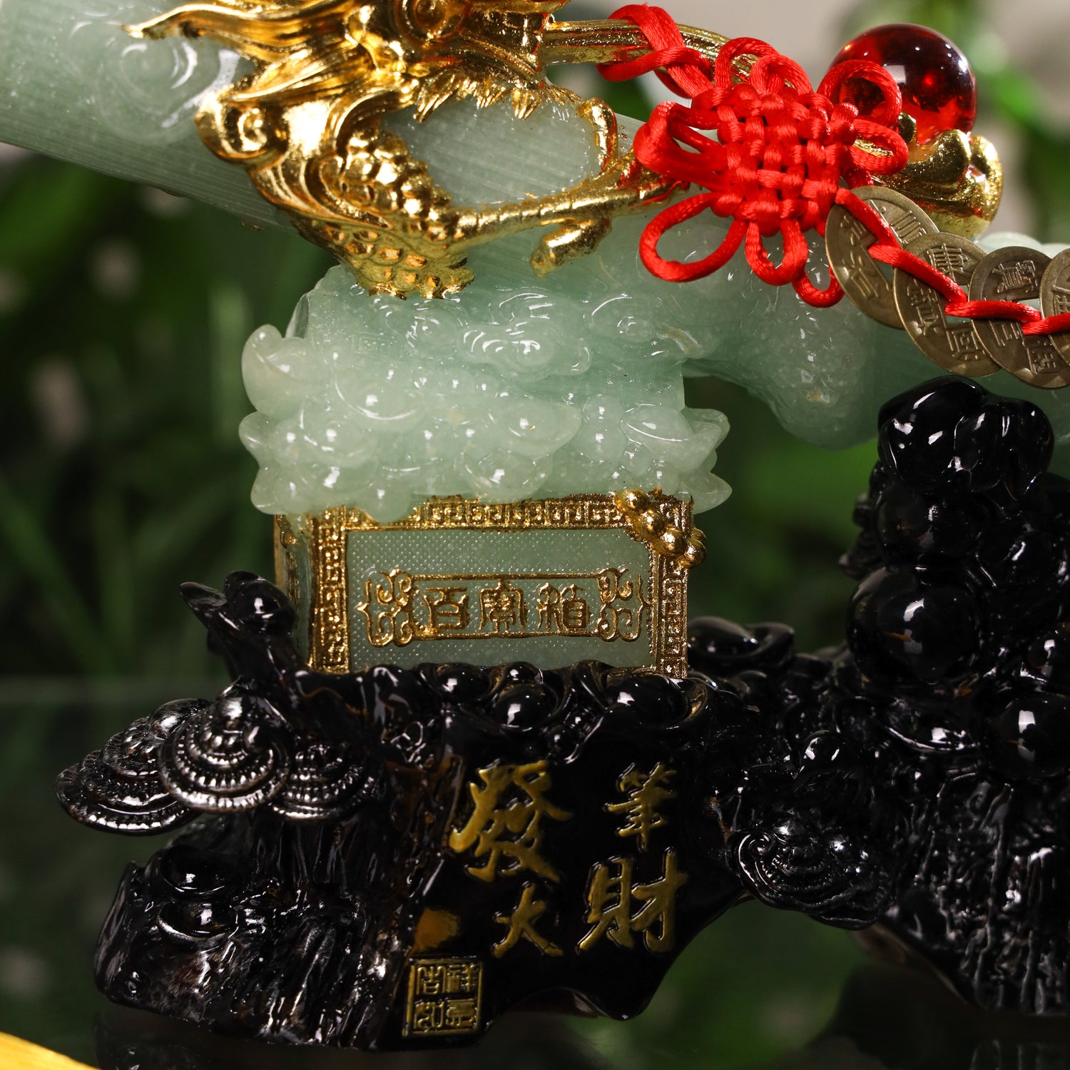 Elegant Jade Calligraphy Brush for Intellect 31cm