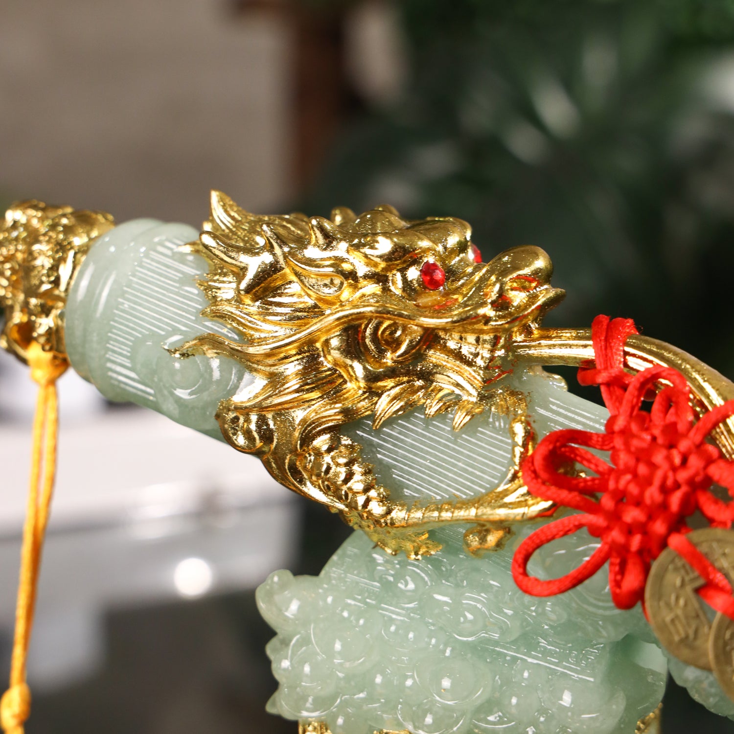 Elegant Jade Calligraphy Brush for Intellect 31cm