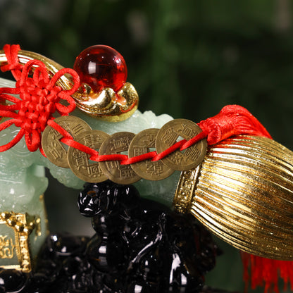 Elegant Jade Calligraphy Brush for Intellect 31cm