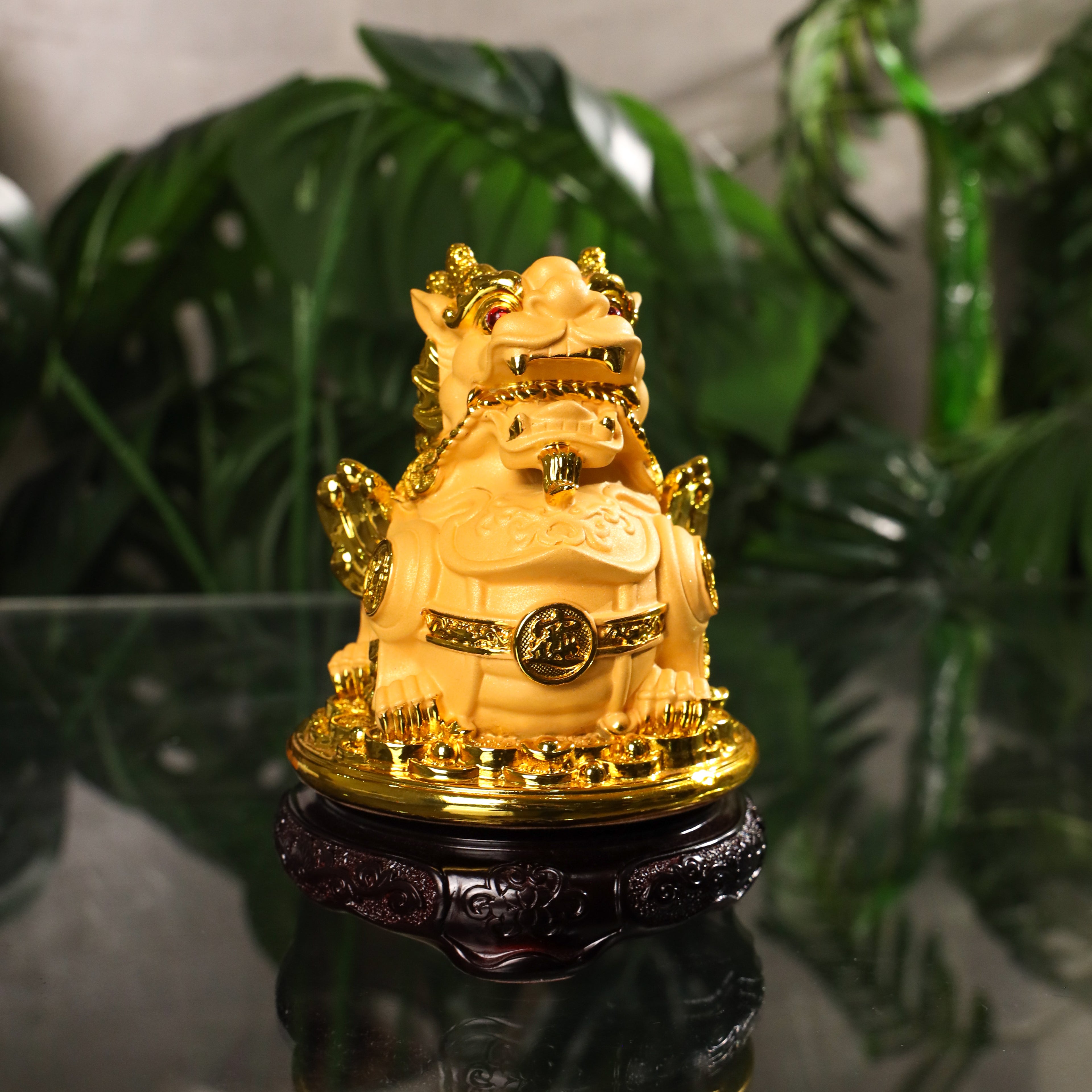 Lucky Golden Pi Yao of Daily Protection 17cm