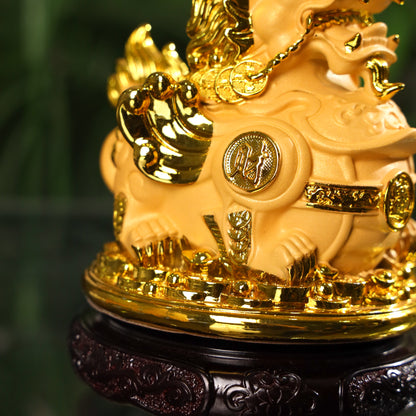 Lucky Golden Pi Yao of Daily Protection 17cm