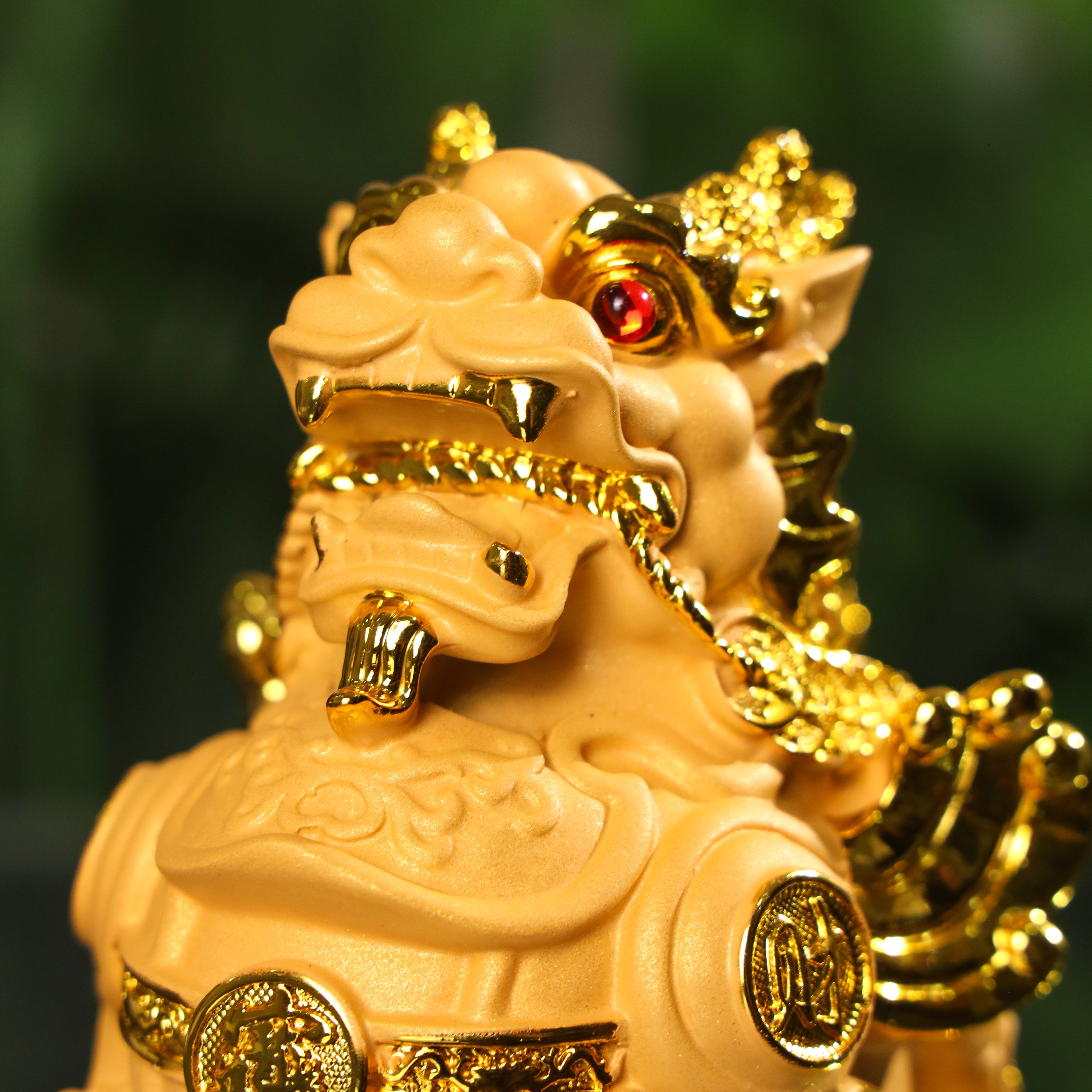 Lucky Golden Pi Yao of Daily Protection 17cm