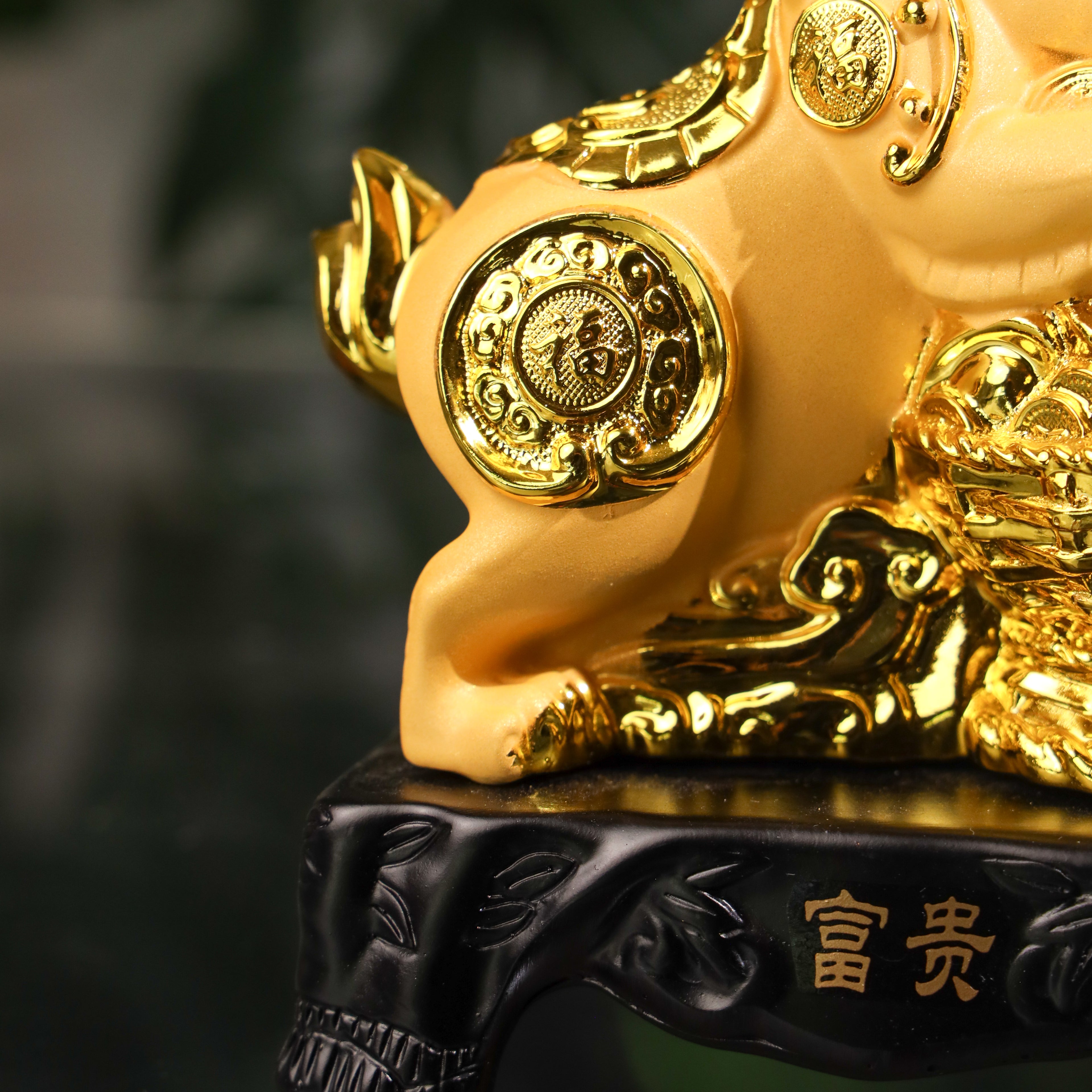 Golden Zodiac Rabbit of Peaceful Living 18cm