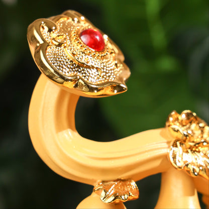 Golden Wu Lou Quartet of Health &amp; Wealth 34cm