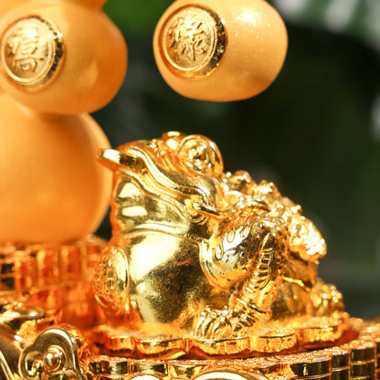 Golden Wu Lou Quartet of Health &amp; Wealth 34cm