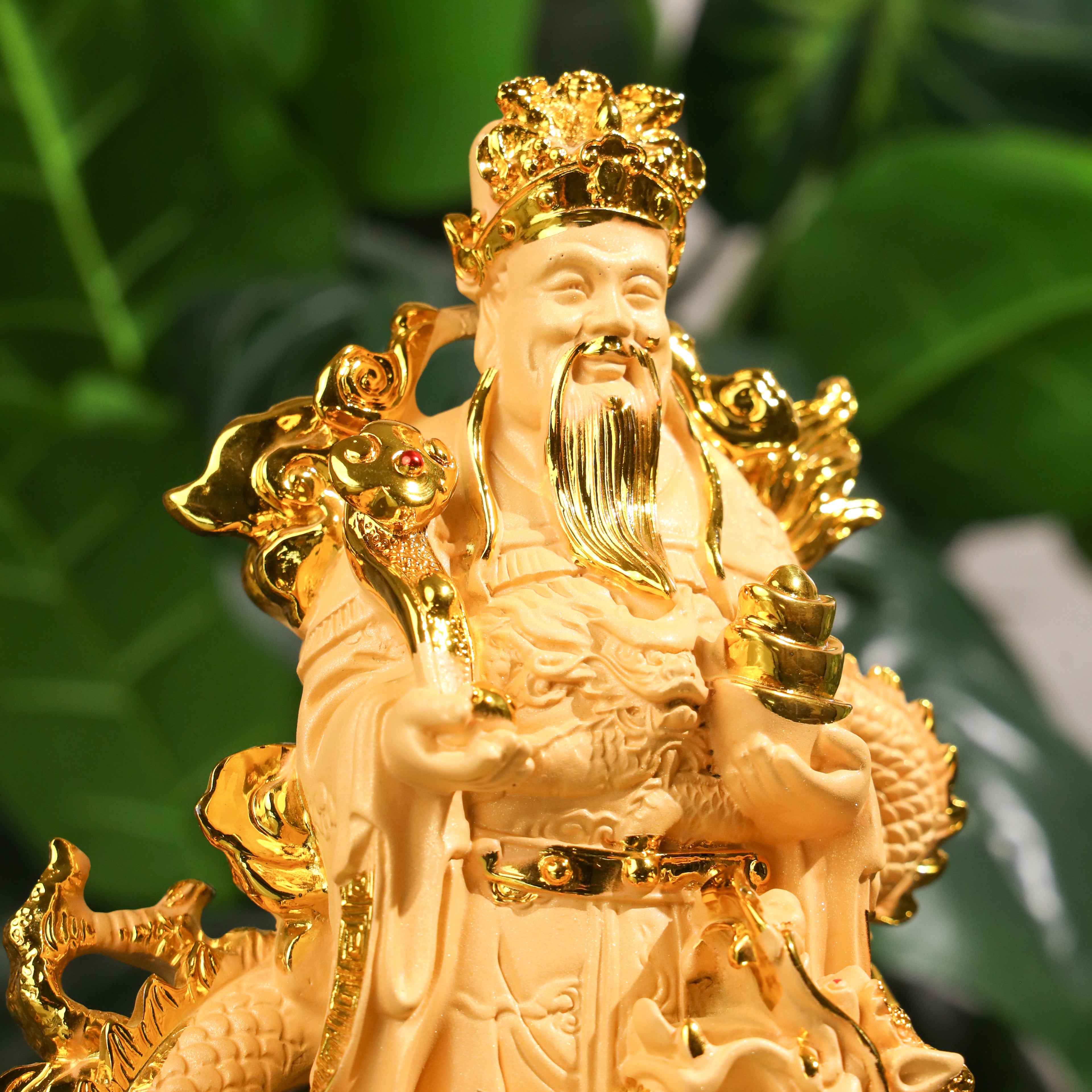Dominant Power God of Wealth &amp; Dragon 29cm