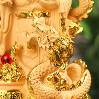 Dominant Power God of Wealth &amp; Dragon 29cm