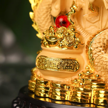 Dominant Power God of Wealth &amp; Dragon 29cm