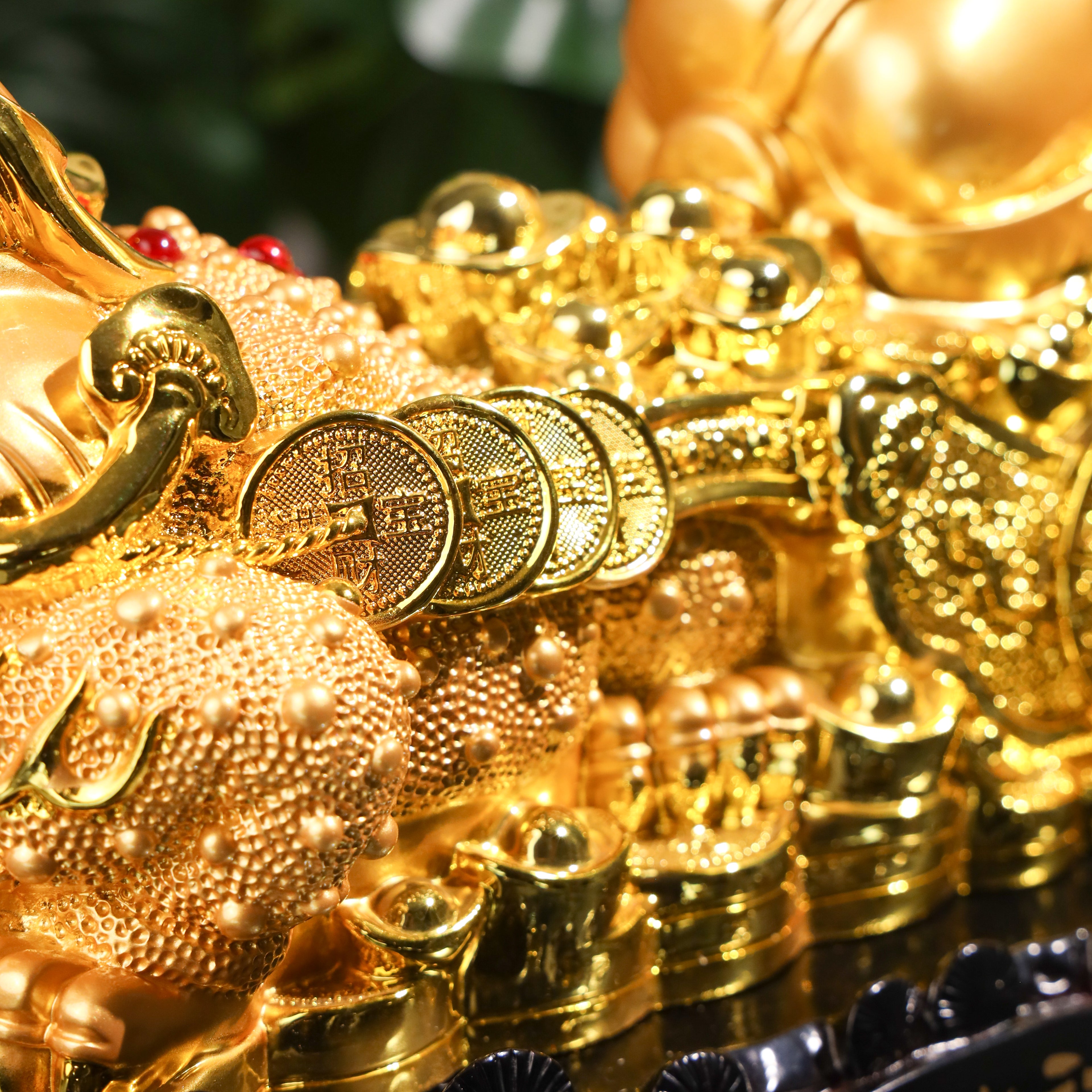 Money Tree and Frog of Expanding Wealth 33cm