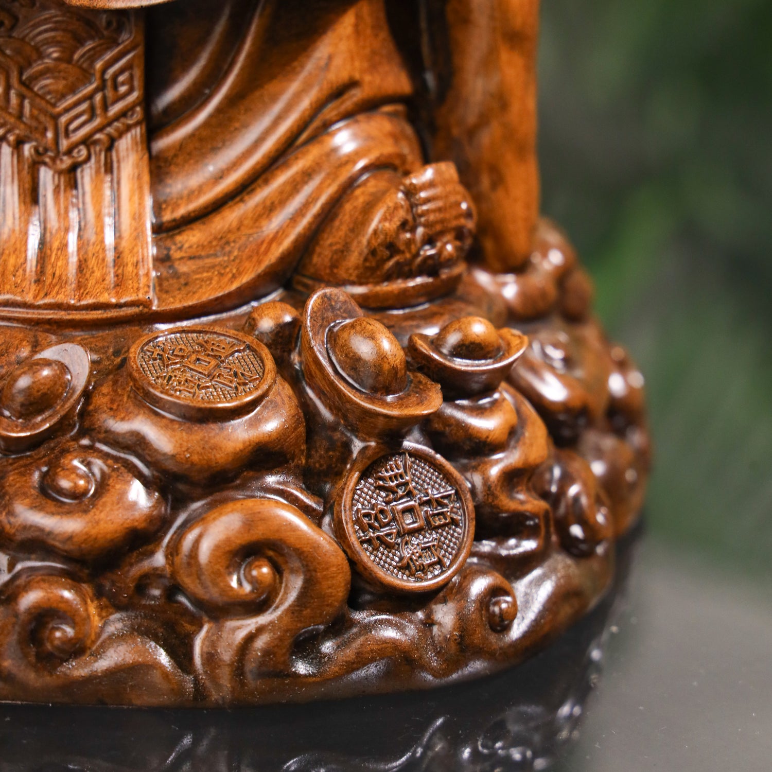Triple Blessings Wood Fuk Luk Sau 32cm