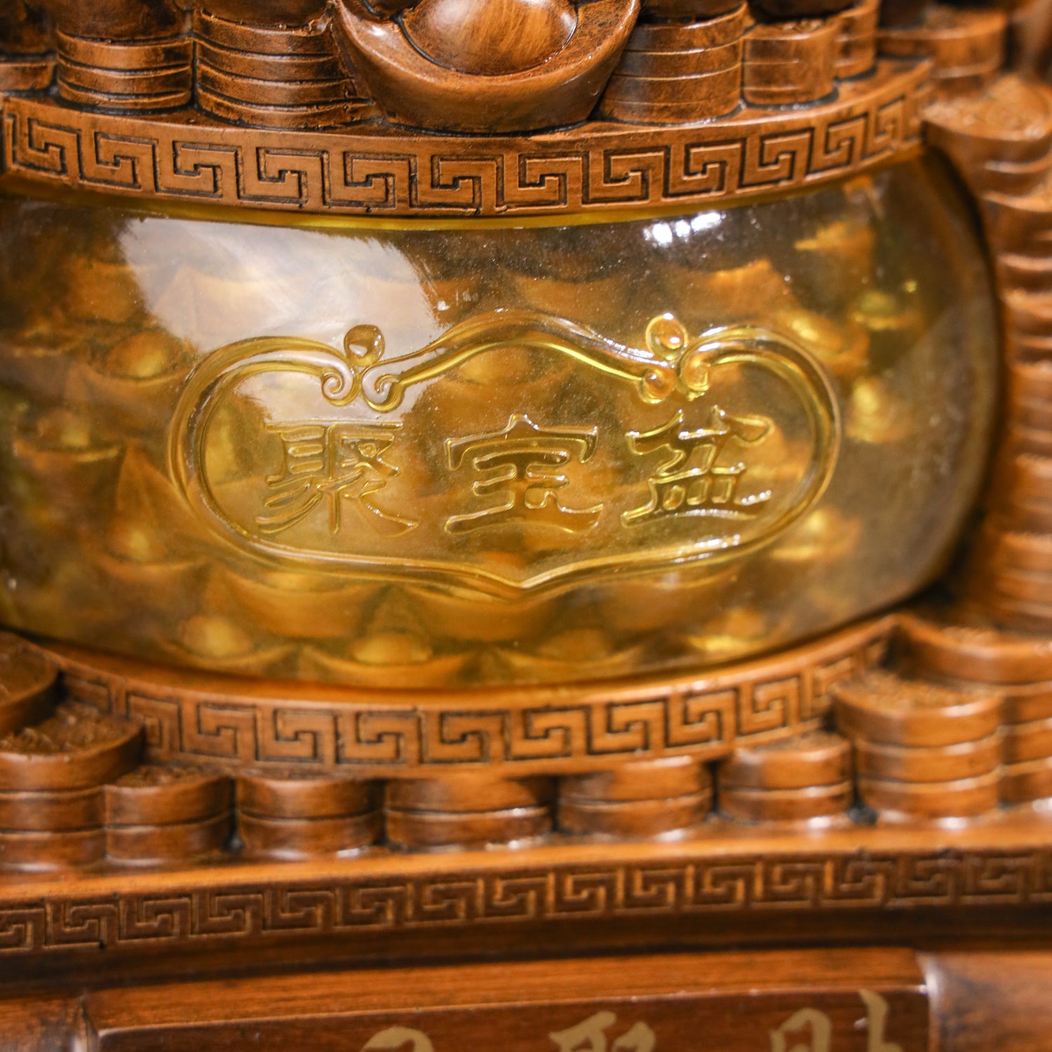 Triple Blessings Wood Fuk Luk Sau 32cm