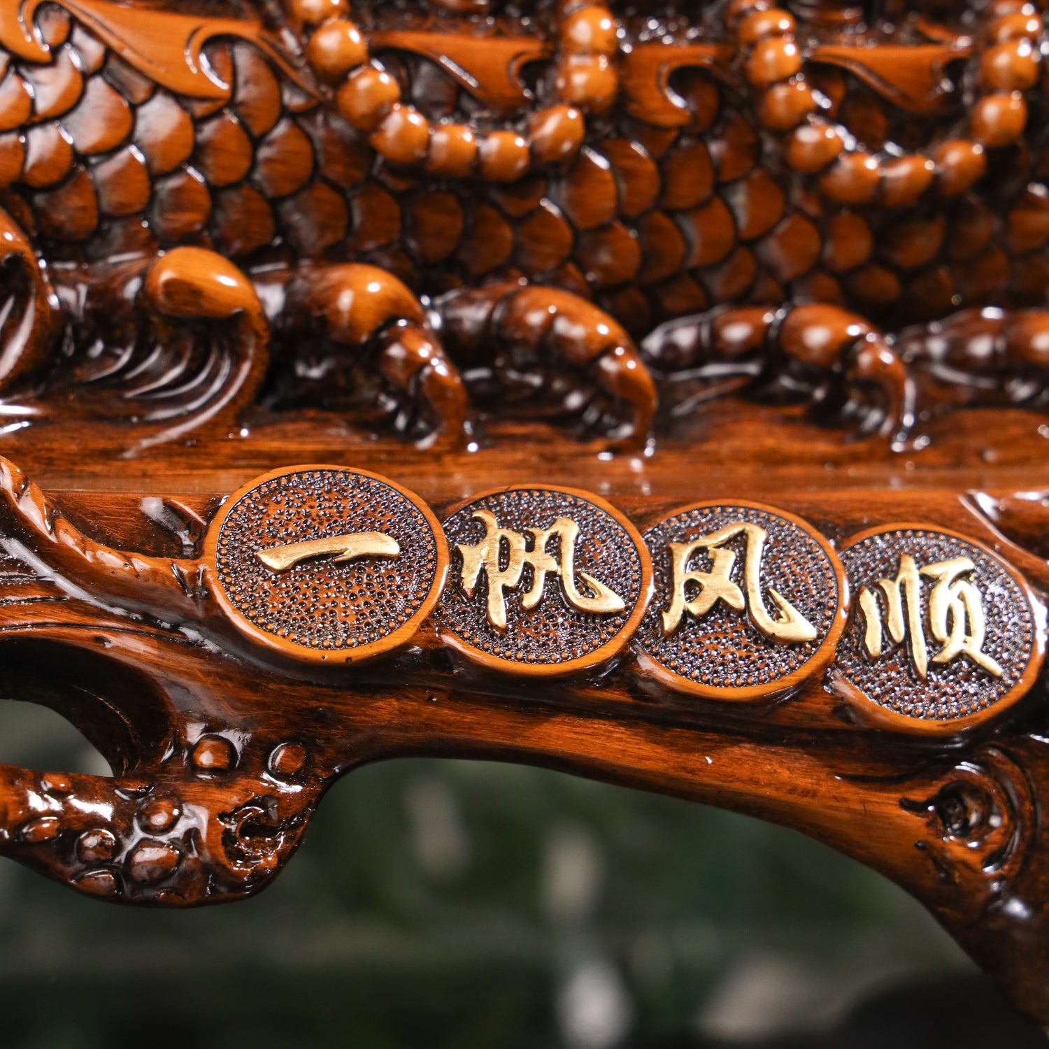 The Prosperous Journey Wood Dragon Ship 43cm