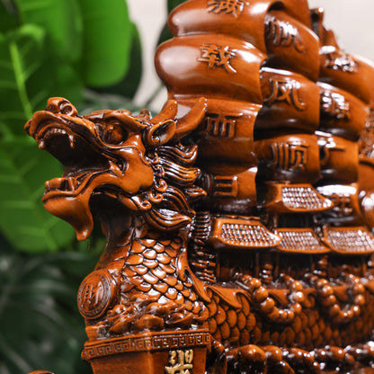 The Prosperous Journey Wood Dragon Ship 43cm