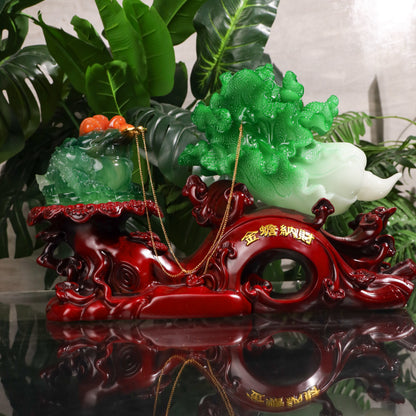 The Big Gains Cabbage with Money Frog 50cm