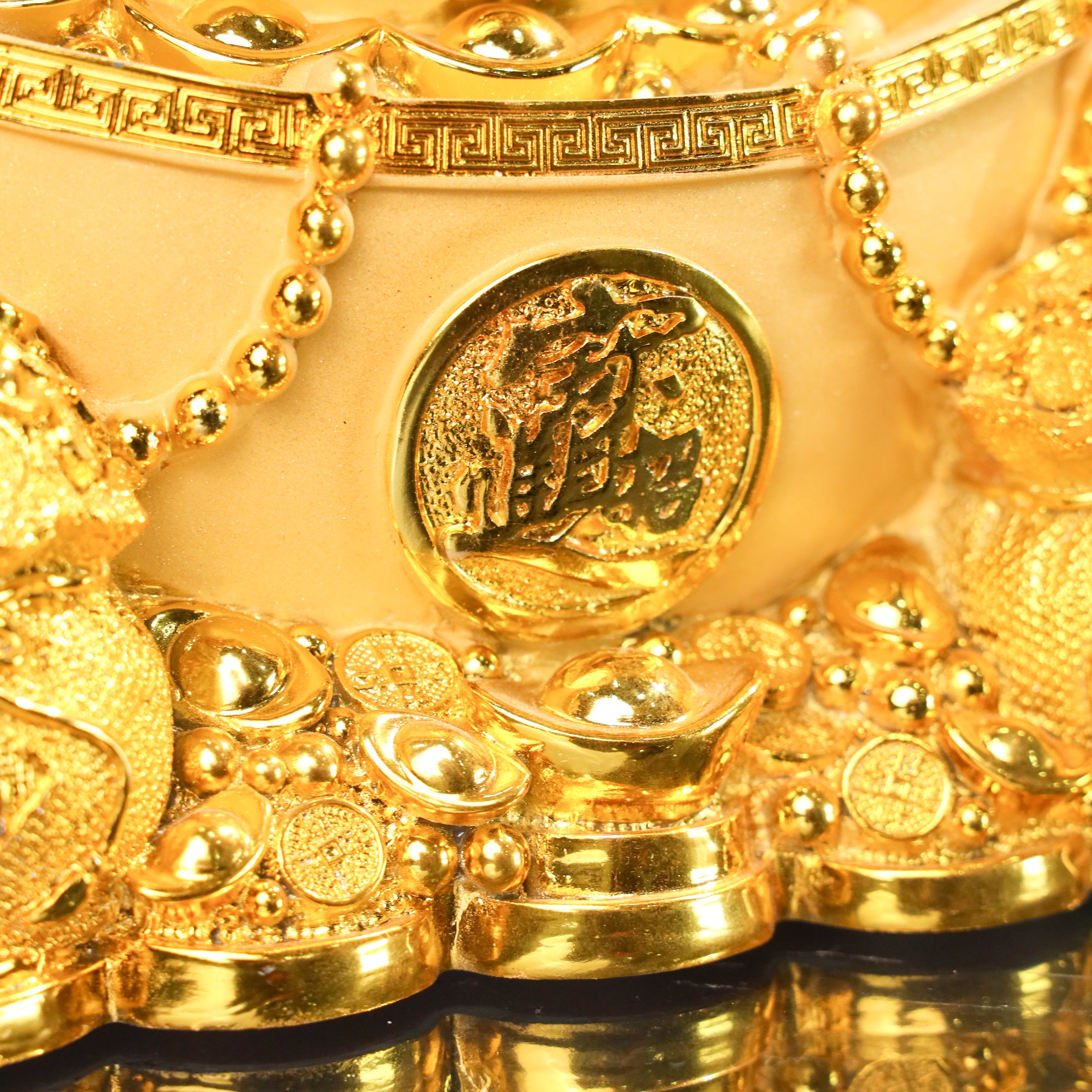 Five-Tier Gold Ingot Tower of Growing Wealth 32cm