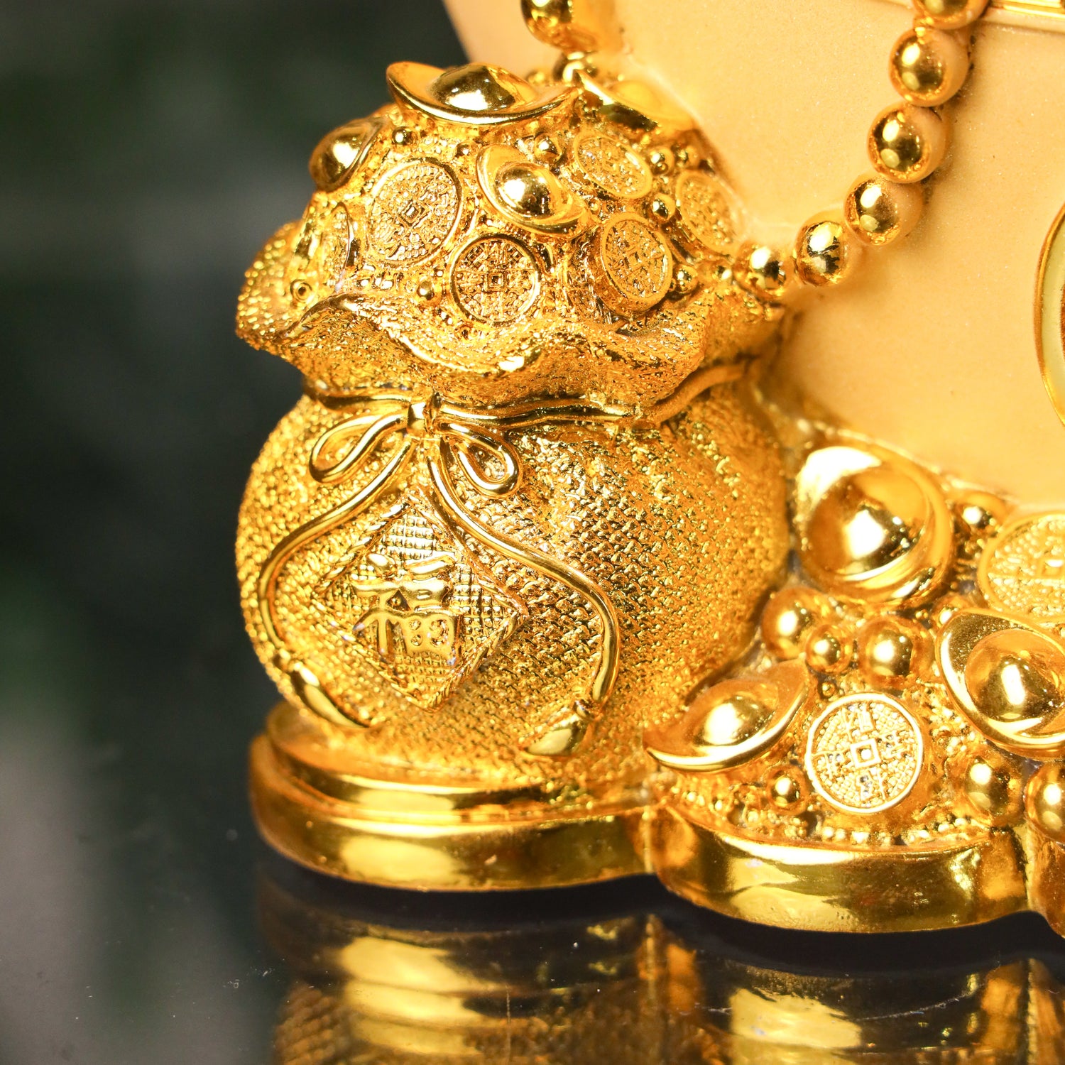 Five-Tier Gold Ingot Tower of Growing Wealth 32cm
