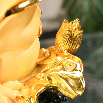 Display of Wealth Golden Money Frog 33cm